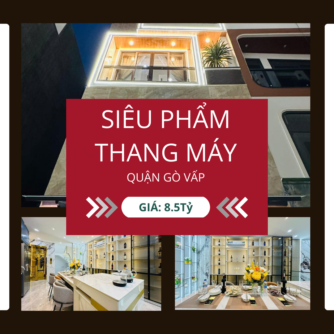 Nhà thang máy tại Phường 14, Gò Vấp – Giá 8 tỷ 500 triệu