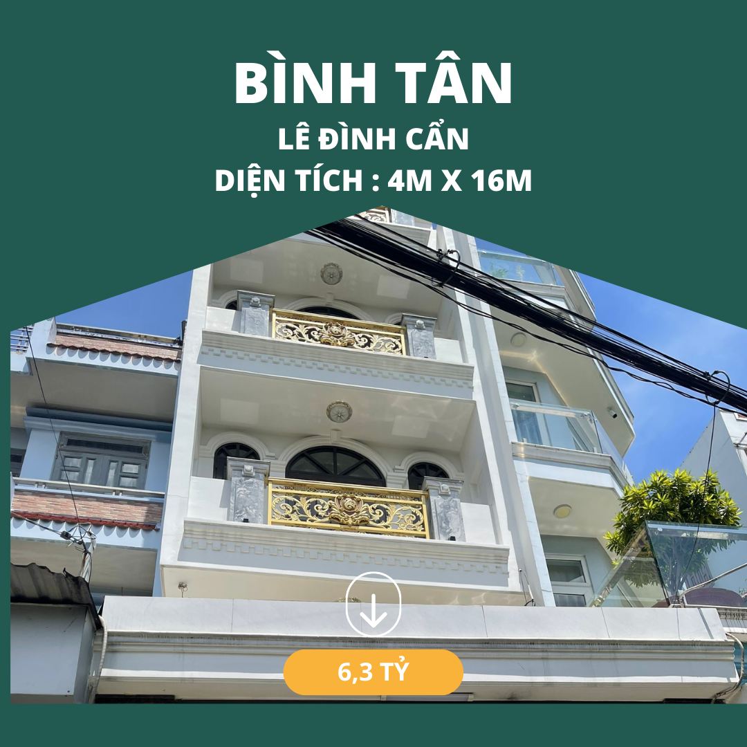 Nhà bán gấp tại hẻm chợ 213 đường Lê Đình Cẩn – Cơ hội đầu tư sinh lời