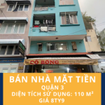 Chính chủ bán nhà mặt tiền – Đường số 7, cư xá Đô Thành, P4, Q3